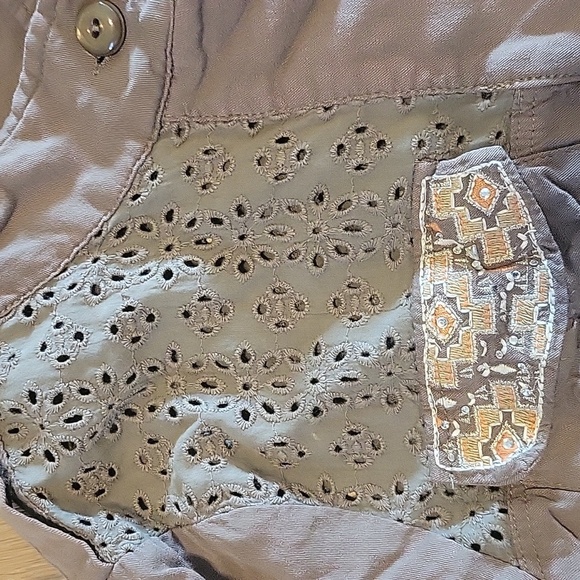 Miss Me Olive Green Long Sleeved Top Size Small Button Up - Picture 6 of 6